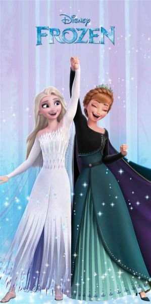 Πετσέτα Θαλάσσης Quick Dry Disney Home Frozen 183 70X140 Lilac-Ice Blue 100% Microfiber