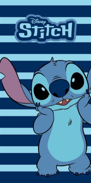 Πετσέτα Θαλάσσης Quick Dry Disney Home Lilo & Stitch 187 70X140 Dark Blue 100% Microfiber