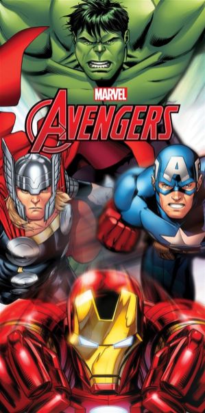 Πετσέτα Θαλάσσης Quick Dry Marvel Avengers 185 70X140 White 100% Microfiber