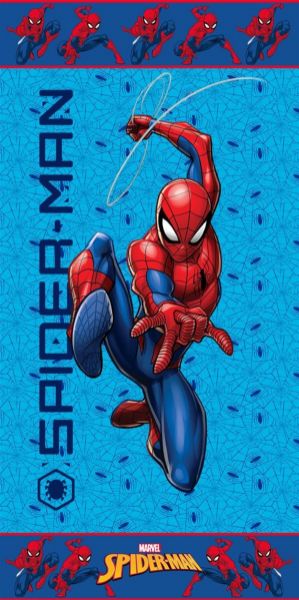 Πετσέτα Θαλάσσης Quick Dry Marvel Spider-Man 208 70X140 Sky Blue 100% Microfiber