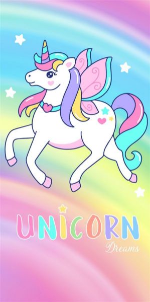 Πετσέτα Θαλάσσης Quick Dry Unicorn 458 70X140 Multi 100% Microfiber