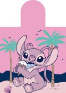 Πόντσο Θαλάσσης Quick Dry Disney Home Lilo & Stitch 195 50X100 Baby Pink 100% Microfiber