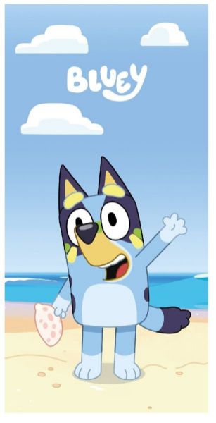 Πετσέτα Θαλάσσης Quick Dry BBC Studios Bluey 171 70X140 Sky Blue 100% Microfiber