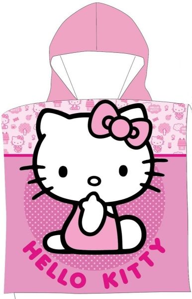 Πόντσο Θαλάσσης Quick Dry Sanrio Hello Kitty 172 50X100 Pink 100% Microfiber