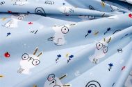 Κατωσέντονο Με Λάστιχο bebe Rabbit Garden 584 0,70X1,40X0,15 Sky Blue 100% Cotton