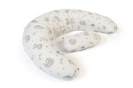Μαξιλάρι Εγκυμοσύνης - Θηλασμού 2 σε 1 bebe Bears Nest 03 155x35x20 White-Sky Blue 100% Cotton