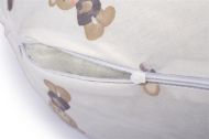 Μαξιλάρι Εγκυμοσύνης - Θηλασμού 2 σε 1 bebe Bears Nest 05 155x35x20 White-Grey 100% Cotton