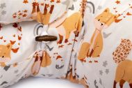 Μαξιλάρι Εγκυμοσύνης - Θηλασμού 2 σε 1 bebe Cute Fox 02 155x35x20 White-Beige 100% Cotton