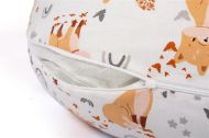 Μαξιλάρι Εγκυμοσύνης - Θηλασμού 2 σε 1 bebe Cute Fox 02 155x35x20 White-Beige 100% Cotton
