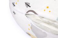 Μαξιλάρι Εγκυμοσύνης - Θηλασμού 2 σε 1 bebe Rainbow 01 155x35x20 White-Grey 100% Cotton