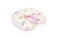 Μαξιλάρι Θηλασμού bebe Bears Nest 04 60x50x15 White-Pink 100% Cotton