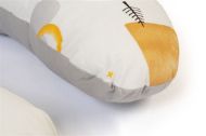 Μαξιλάρι Θηλασμού bebe Rainbow 01 60x50x15 White-Grey 100% Cotton