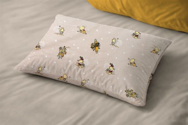 Μαξιλαροθήκη Εμπριμέ bebe Bears Playtime 592 35X45 Beige 100% Cotton