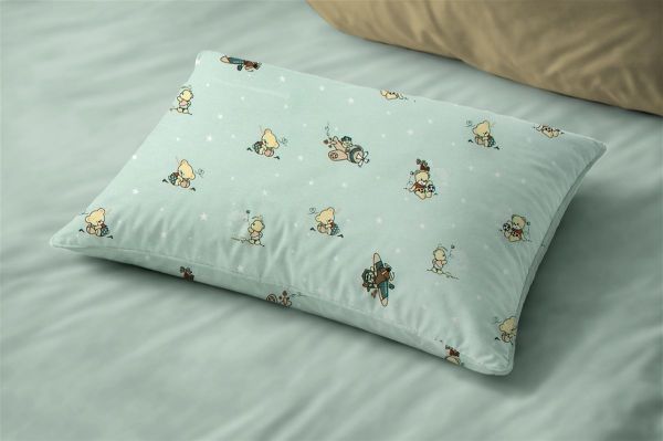 Μαξιλαροθήκη Εμπριμέ bebe Bears Playtime 593 35X45 Mint 100% Cotton