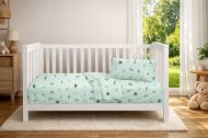 Πάπλωμα Εμπριμέ bebe Bears Playtime 593 120X160 Mint 100% Cotton