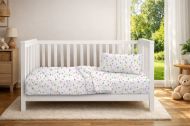 Πάπλωμα Εμπριμέ bebe Whimsical Mountainside 587 120X160 White-Pastel Lilac 100% Cotton