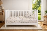 Παπλωματοθήκη Εμπριμέ bebe Bears Playtime 592 120X160 Beige 100% Cotton