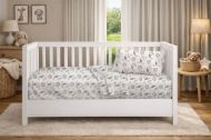 Παπλωματοθήκη Εμπριμέ bebe Floating Bunny 715 120X160 Grey 100% Cotton