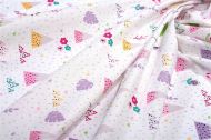 Παπλωματοθήκη Εμπριμέ kids Whimsical Mountainside 587 160X240 White-Pastel Lilac 100% Cotton