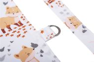 Ποδιά Θηλασμού bebe Cute Fox 02 105x70 White-Beige 100% Cotton