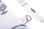 Ποδιά Θηλασμού bebe Rainbow 01 105x70 White-Grey 100% Cotton