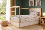 Σεντόνια Εμπριμέ Σετ 3 τεμ kids Bears Playtime 592 160X240 Beige 100% Cotton