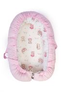 Φωλιά Ύπνου bebe Bears Nest 04 85x60x15 White-Pink 100% Cotton