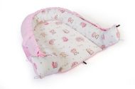 Φωλιά Ύπνου bebe Bears Nest 04 85x60x15 White-Pink 100% Cotton
