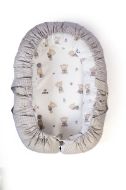 Φωλιά Ύπνου bebe Bears Nest 05 85x60x15 White-Grey 100% Cotton