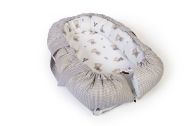 Φωλιά Ύπνου bebe Bears Nest 05 85x60x15 White-Grey 100% Cotton