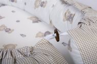 Φωλιά Ύπνου bebe Bears Nest 05 85x60x15 White-Grey 100% Cotton