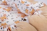 Φωλιά Ύπνου bebe Cute Fox 02 85x60x15 White-Beige 100% Cotton