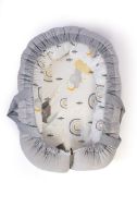 Φωλιά Ύπνου bebe Rainbow 01 85x60x15 White-Grey 100% Cotton
