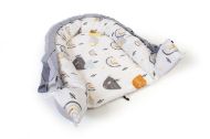 Φωλιά Ύπνου bebe Rainbow 01 85x60x15 White-Grey 100% Cotton