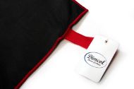 Πετσέτα Γυμναστηρίου Quick Dry 50x80 Black-Bordeaux 90/10 Polyester/Polyamide