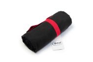 Πετσέτα Γυμναστηρίου Quick Dry 50x80 Black-Bordeaux 90/10 Polyester/Polyamide