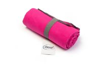 Πετσέτα Θαλάσσης Quick Dry 80x160 Fuchsia-Dark Grey 90/10 Polyester/Polyamide