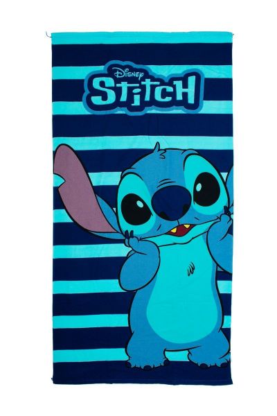 Πετσέτα Θαλάσσης Quick Dry Disney Home Lilo & Stitch 187 70X140 Dark Blue 100% Microfiber