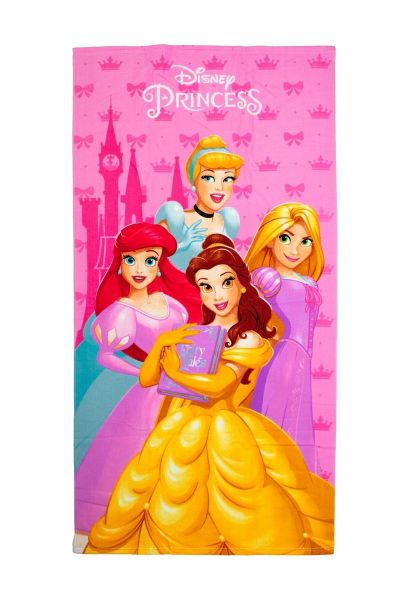 Πετσέτα Θαλάσσης Quick Dry Disney Home Princess 191 70X140 Baby Pink 100% Microfiber