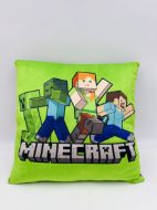 Βελούδινο Μαξιλάρι Mojang Minecraft 607 38X38 Light Green-Black 100% Velboa