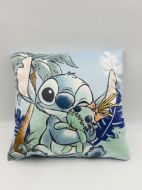 Βελούδινο Μαξιλάρι Disney Home Stitch 612 38X38 Pale Blue 100% Velboa