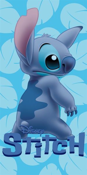 Πετσέτα Θαλάσσης Quick Dry Disney Home Lilo & Stitch 544 70X140 Sky Blue 100% Microfiber