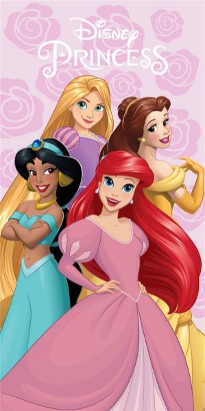 Πετσέτα Θαλάσσης Quick Dry Disney Home Princess 334 70X140 Pastel Lilac 100% Microfiber