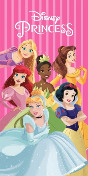 Πετσέτα Θαλάσσης Quick Dry Disney Home Princess 552 70X140 Fuchsia-Pink 100% Microfiber
