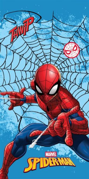 Πετσέτα Θαλάσσης Quick Dry Marvel Spider-Man 549 70X140 Sky Blue 100% Microfiber