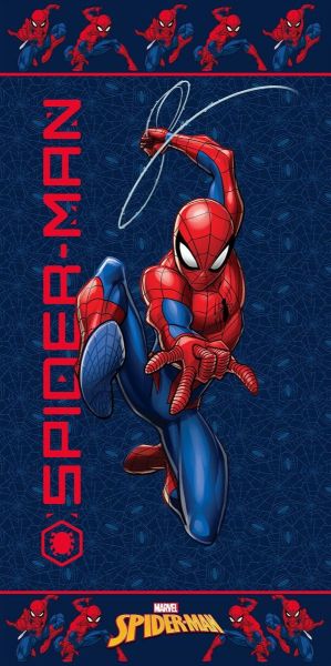Πετσέτα Θαλάσσης Quick Dry Marvel Spider-Man 558 70X140 Dark Blue 100% Microfiber