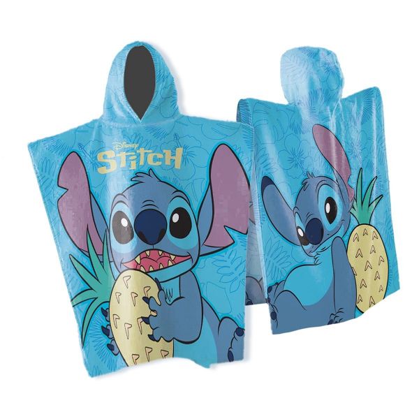 Πόντσο Θαλάσσης Quick Dry Disney Home Lilo & Stitch 539 50X100 Sky Blue 100% Microfiber