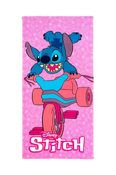 Πετσέτα Θαλάσσης Quick Dry Disney Home Lilo & Stitch 557 70X140 Pink 100% Microfiber