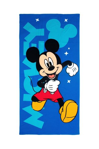 Πετσέτα Θαλάσσης Quick Dry Disney Home Mickey 540 70X140 Blue 100% Microfiber