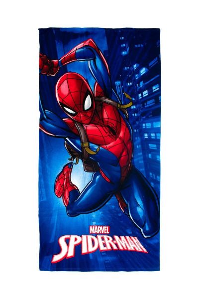 Πετσέτα Θαλάσσης Quick Dry Marvel Spider-Man 375 70X140 Blue 100% Microfiber